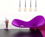 Lampa wisząca IZZA 4 AZ0101 Azzardo 4 zwisy na podłużnej podsufitce nowoczesna shiny white - 2