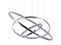 Lampa wisząca BRIGHTON 3 AZ1609 Azzardo Nowoczesna minimalistyczna 3 okręgi LED chrome - 2
