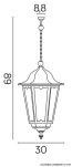 Lampa wisząca RETRO MAXI K 1018/1/BD SU-MA ZEWNĘTRZNA CZARNA ALUMINIOWA - 3