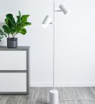 Lampa podłogowa TWIN 107948 Markslojd MINIMALISTYCZNA BIAŁE TUBY - 2