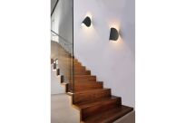 Lampa ścienna kinkiet CERES AZ2954 Azzardo Fantazyjnie wygięta czarna LED IP44 - 2