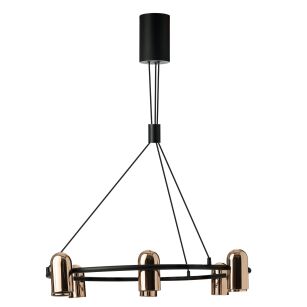 Lampa wisząca VIVI PENDANT 8 BLACK/GOLD czarny/złoty AZ5731