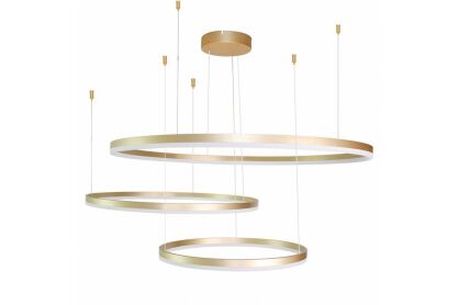 Lampa wisząca HALO PENDANT 100 + 80 + 60 GOLD złoty Azzardo AZ4708